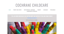 Desktop Screenshot of cochranechildcare.com