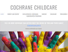 Tablet Screenshot of cochranechildcare.com